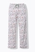 Pijama, flores, cuello con solapa, media manga, bolsillos