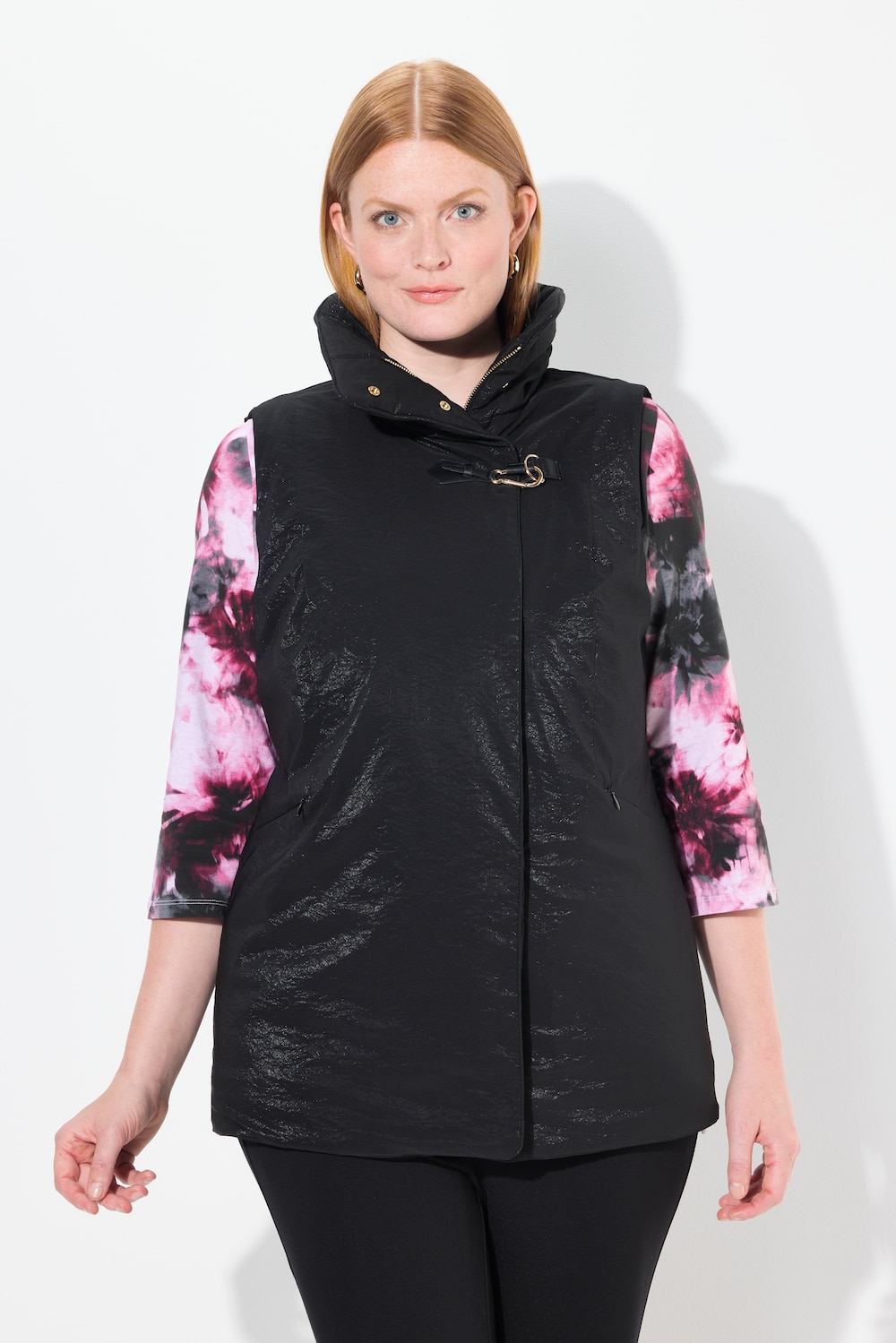 Große Größen Weste, Damen, schwarz, Größe: 42/44, Synthetische Fasern, Ulla Popken