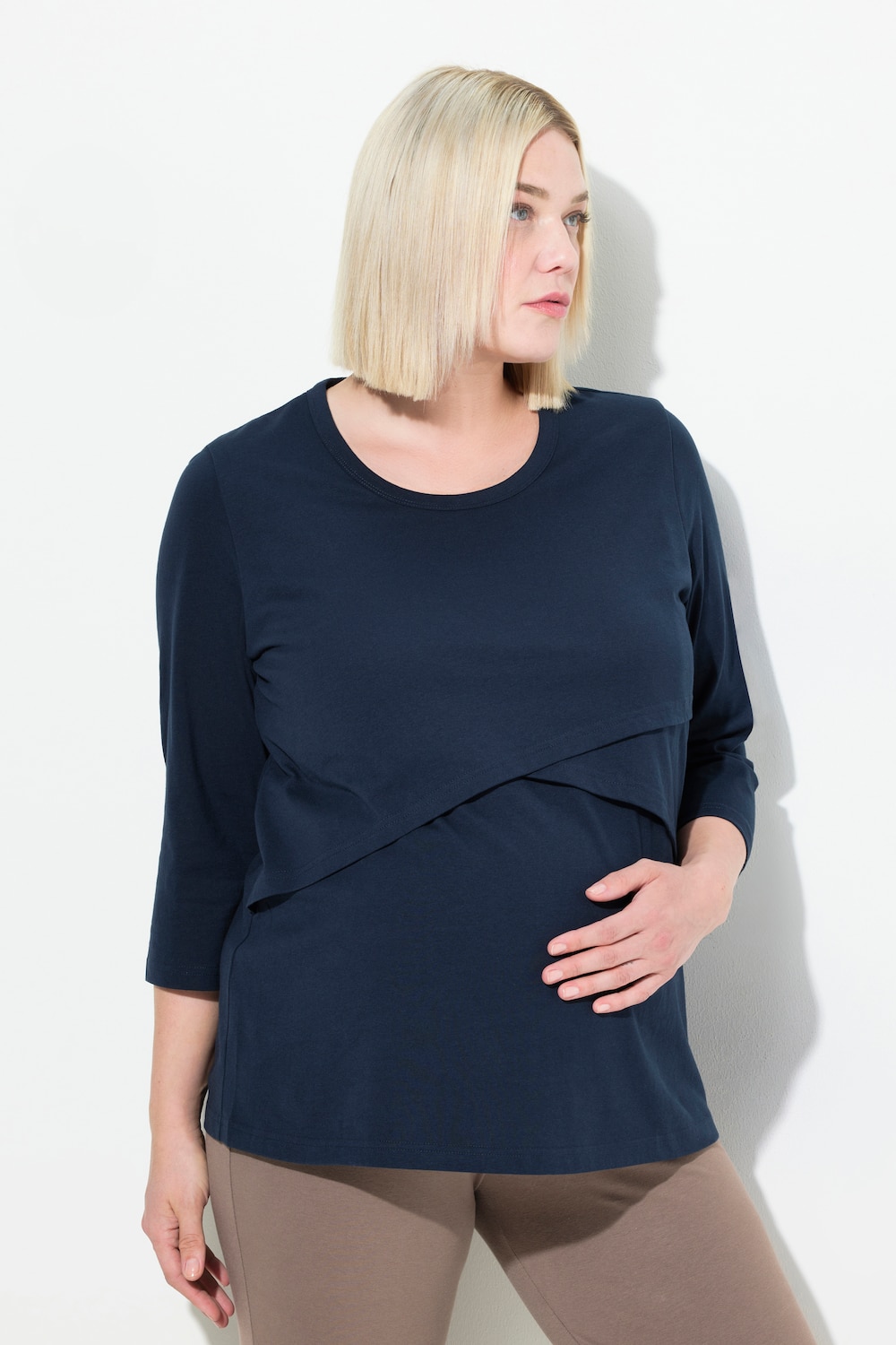 Große Größen Bellieva-T-Shirt, Damen, blau, Größe: 54/56, Baumwolle, Ulla Popken