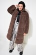 Doorgestikte teddy mantel, recht model, nylon schouders