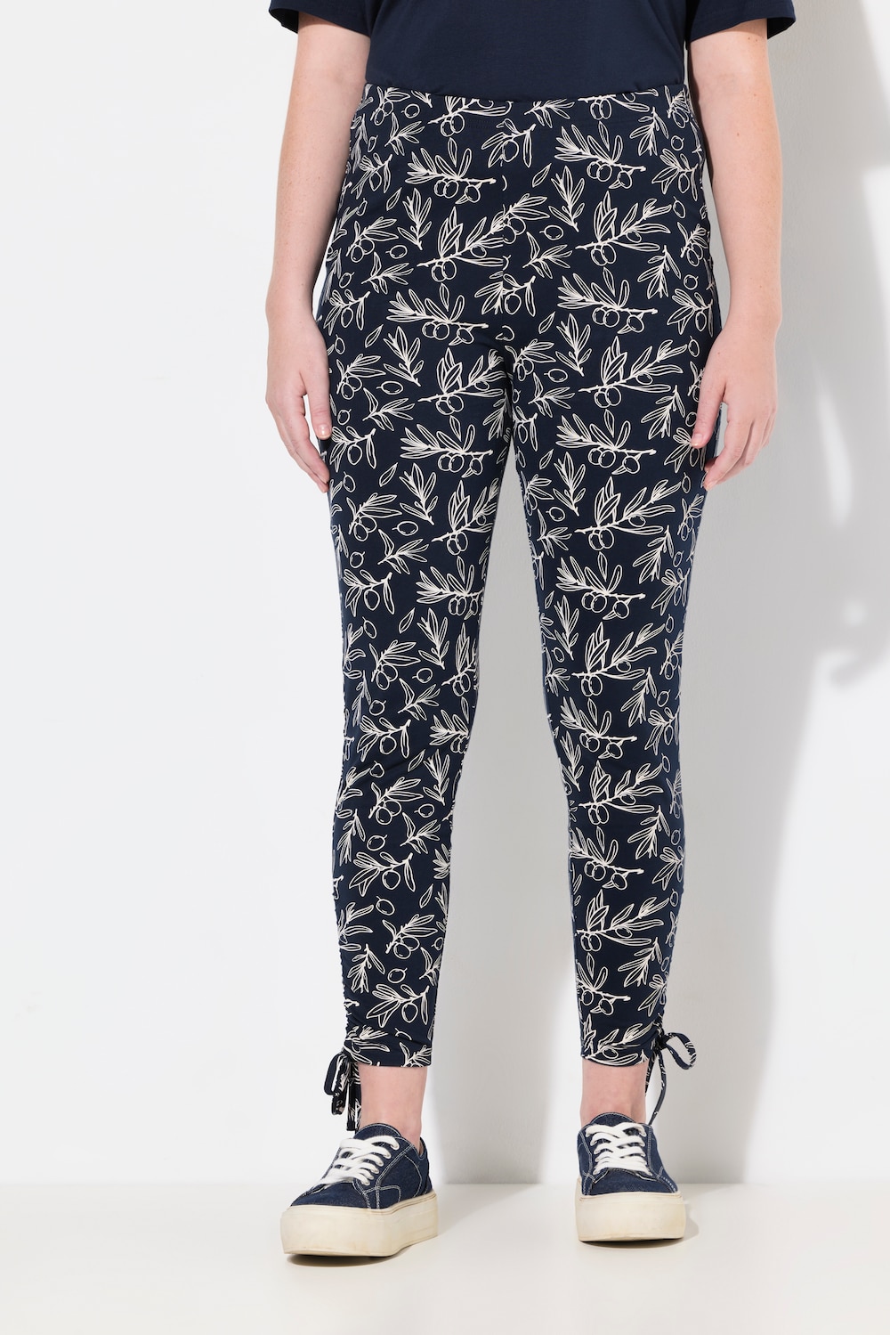 Große Größen Leggings, Damen, blau, Größe: 46/48, Baumwolle, Ulla Popken