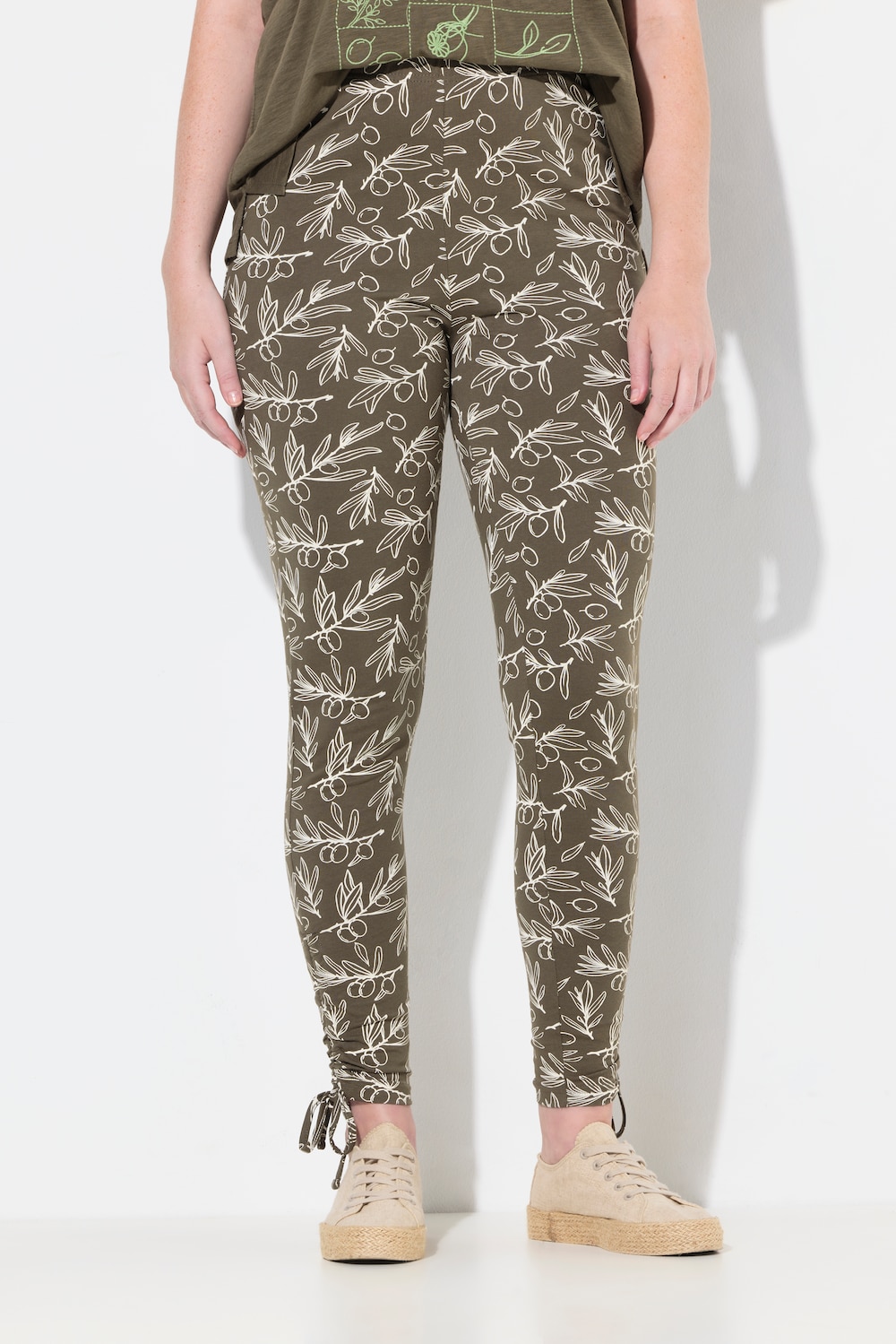 Große Größen Leggings, Damen, grau, Größe: 50/52, Baumwolle, Ulla Popken