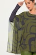 Tunika, doppellagig, Oversized, Rundhals, Langarm