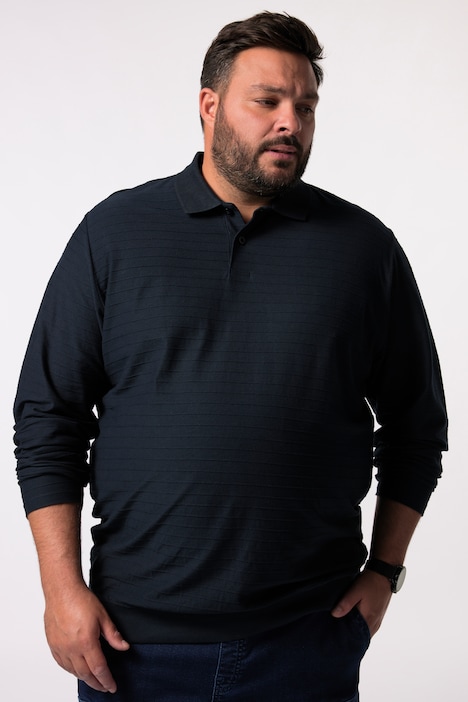 Men+ Langarm-Poloshirt, Bauchfit, bis 8 XL