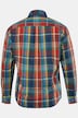 Chemise à carreaux JP 1880, manches longues et col à pointes boutonnée, coupe Modern Fit - jusqu'au 8 XL