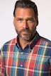 Chemise à carreaux JP 1880, manches longues et col à pointes boutonnée, coupe Modern Fit - jusqu'au 8 XL