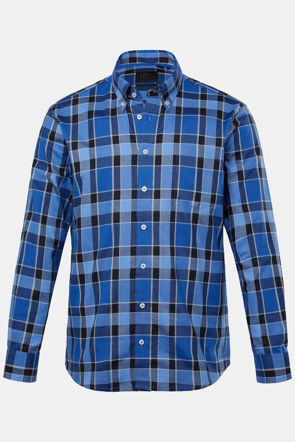 JP 1880 Karohemd, Langarm, Buttondown-Kragen, Modern Fit, bis 8 XL