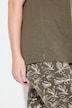 Eco Cotton Short Sleeve V-Neck Floral Graphic Tee