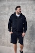 Men+ sweatjakke med hætte, Basic, op til str. 8XL