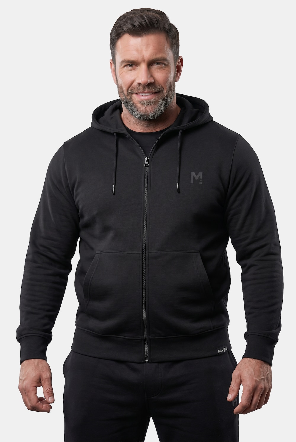 Kapuzen-Sweatjacke, Basic, bis 8 XL