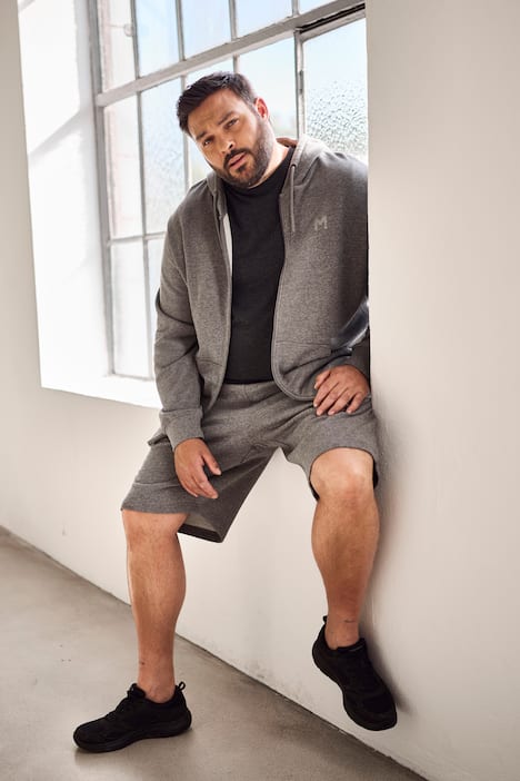 Men+ Kapuzen-Sweatjacke, Basic, bis 8 XL