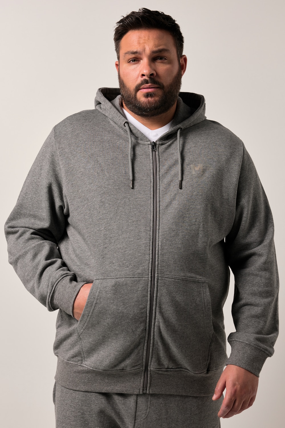 Men+ Kapuzen-Sweatjacke, Basic, bis 8 XL