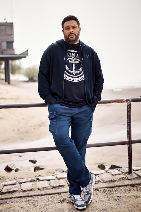 Men+ Kapuzen-Sweatjacke, Basic, bis 8 XL
