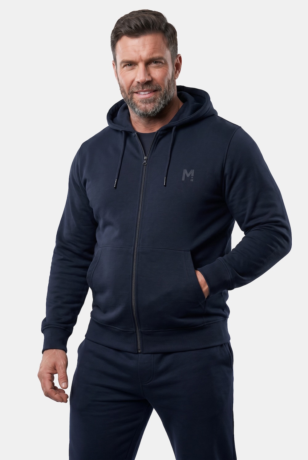 Kapuzen-Sweatjacke, Basic, bis 8 XL