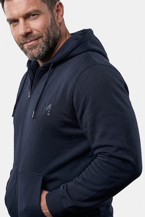 Kapuzen-Sweatjacke, Basic, bis 8 XL