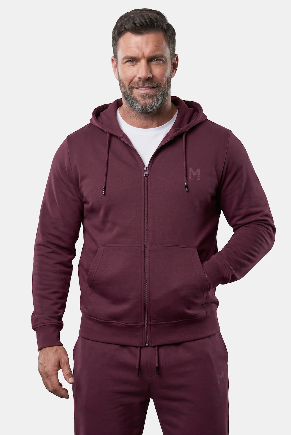 Kapuzen-Sweatjacke, Basic, bis 8 XL