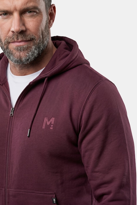 Kapuzen-Sweatjacke, Basic, bis 8 XL