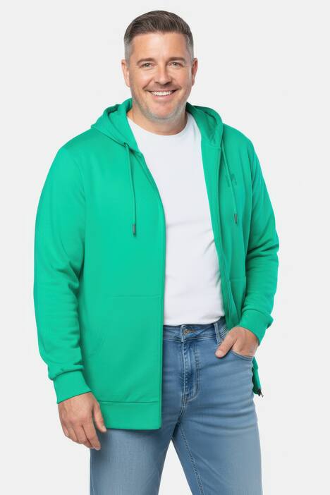 Men+ Kapuzen-Sweatjacke, Basic, bis 8 XL