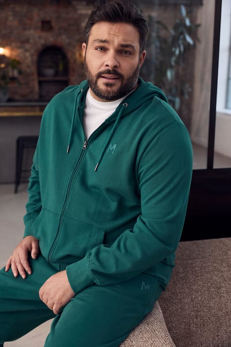 Men+ Kapuzen-Sweatjacke, Basic, bis 8 XL