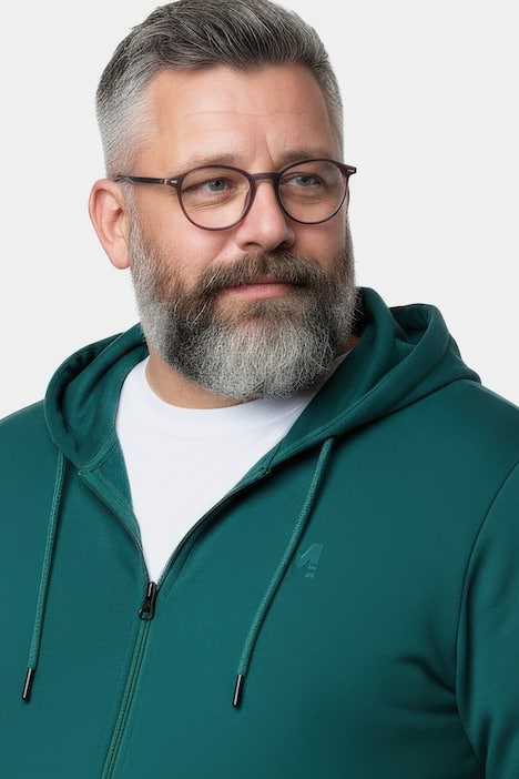 Men+ Kapuzen-Sweatjacke, Basic, bis 8 XL