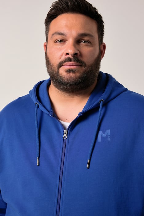 Men+ Kapuzen-Sweatjacke, Basic, bis 8 XL