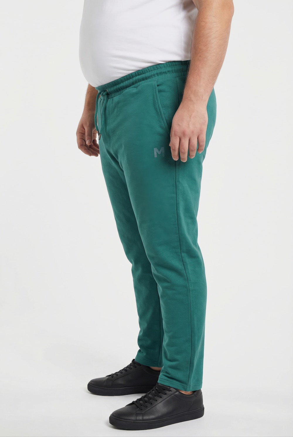 Stora storlekar Mjukisbyxa, Her, turkos, storlek: 5XL, Bomull, Men Plus