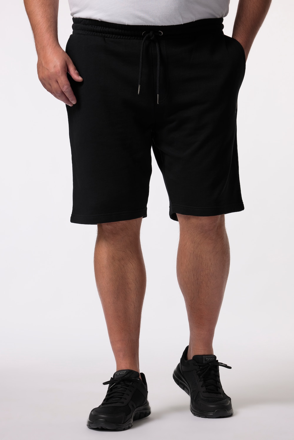 Men+ sweatbermuda, basic, elastische tailleband, tot 8XL