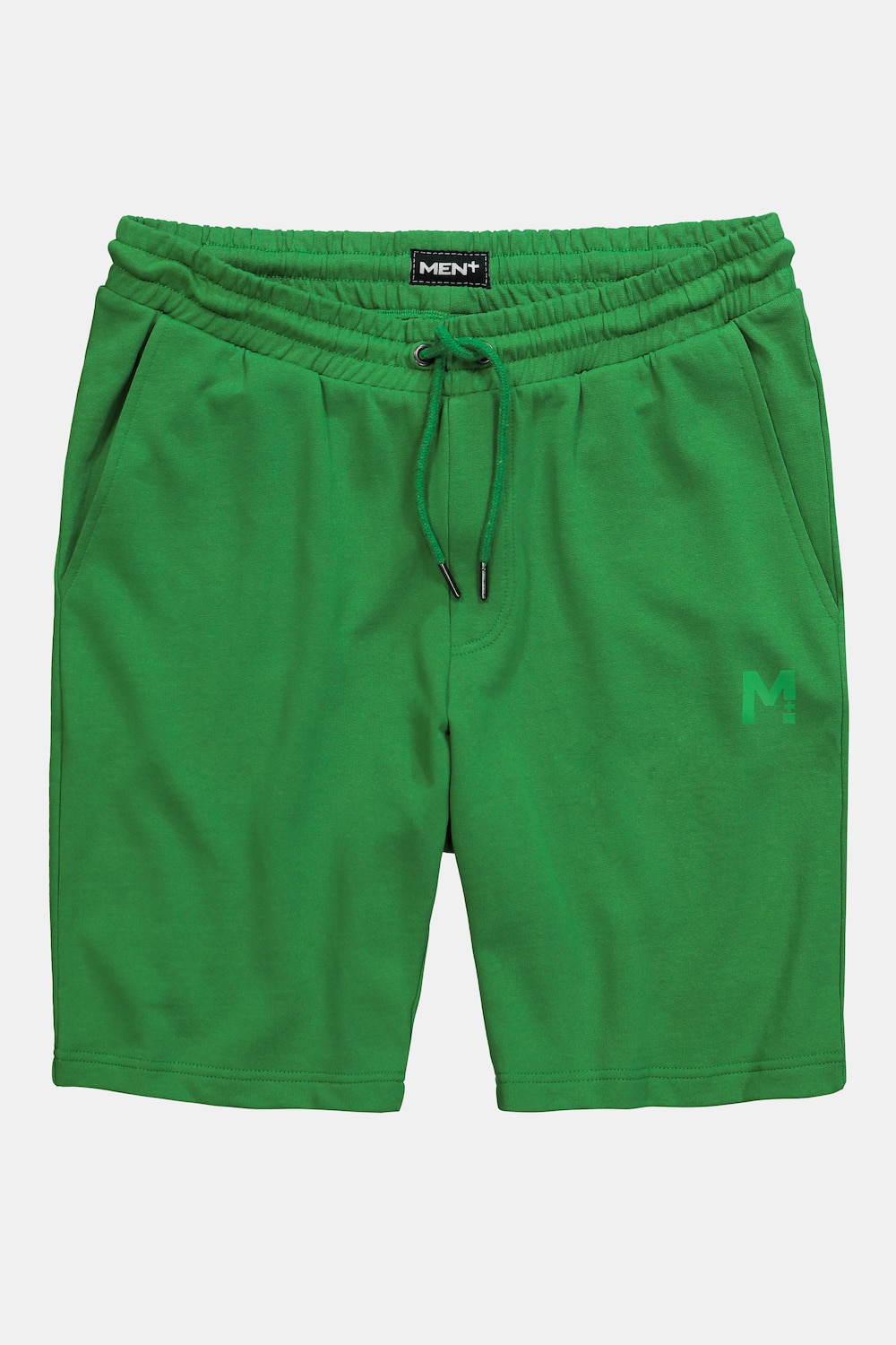Stora storlekar Mjukisshorts, Her, grön, storlek: L, Bomull, Men Plus