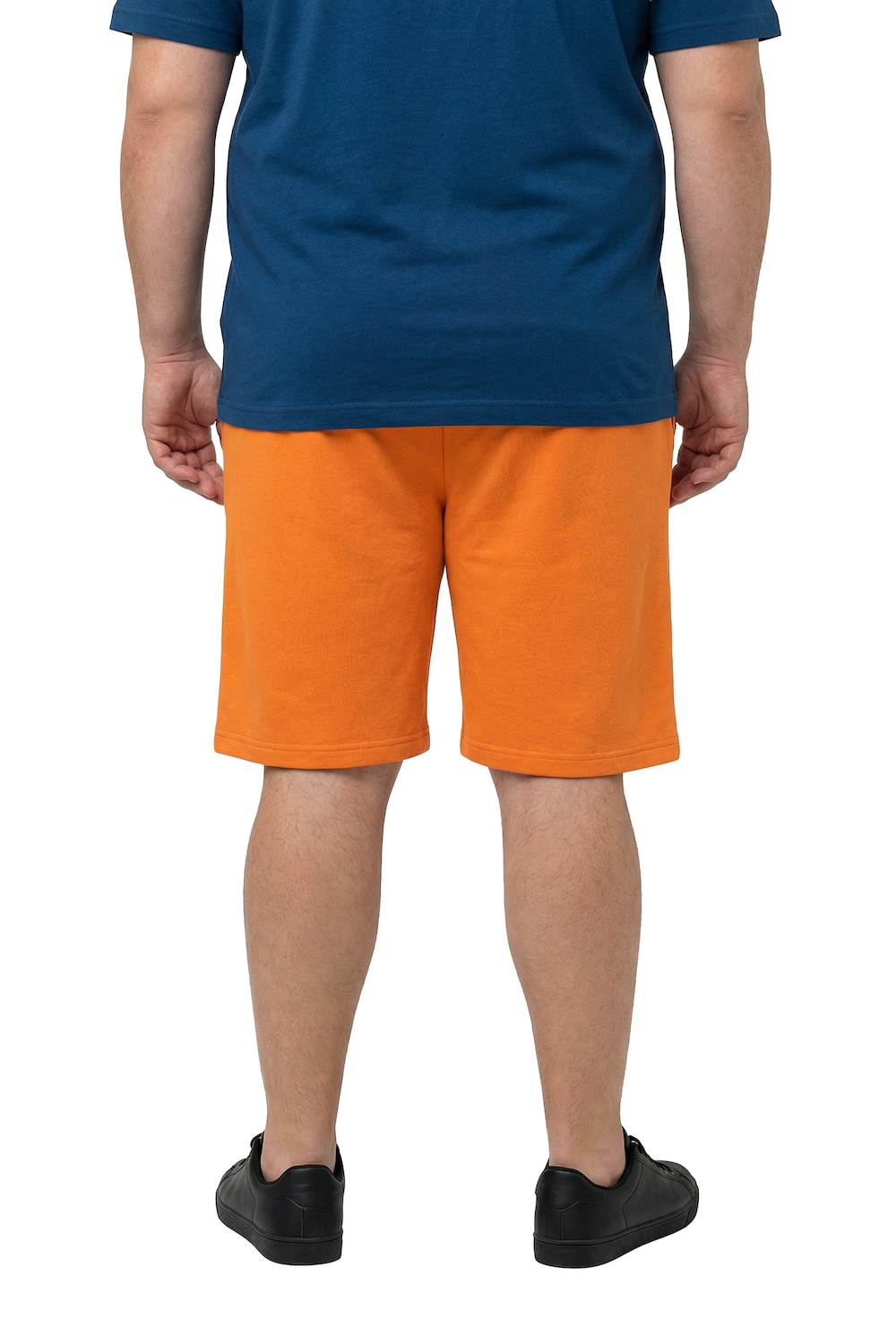 Stora storlekar Mjukisshorts, Her, orange, storlek: 7XL, Bomull, Men Plus