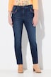 Jean Mia en denim stretch. Taille confortable et broderies