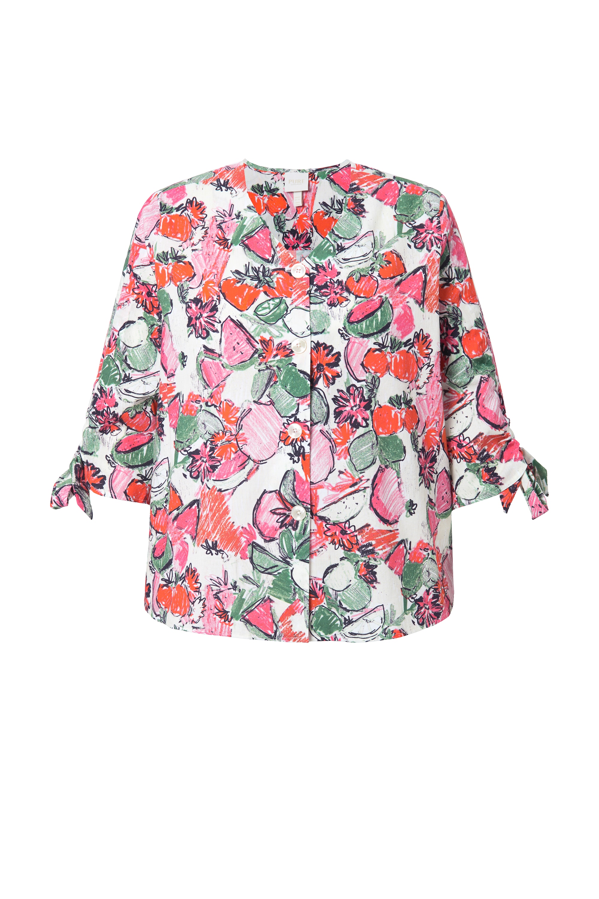 Ulla Popken Damen große Größen Bluse Oversized V Ausschnitt 3 4 Arm