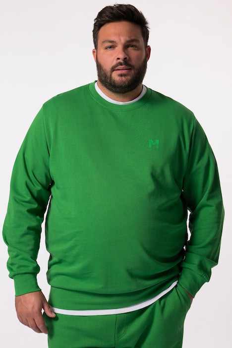 Men+ Sweatshirt, Basic, Rundhalsausschnitt, bis 8 XL