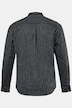 Chemise à rayures JP 1880 en lin mélangé, manches longues et col montant, coupe Modern Fit - jusqu'au 8 XL