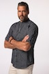 Chemise à rayures JP 1880 en lin mélangé, manches longues et col montant, coupe Modern Fit - jusqu'au 8 XL