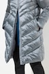 Steppmantel, Metallic-Schimmer, Webpelz, 2-Wege-Zipper