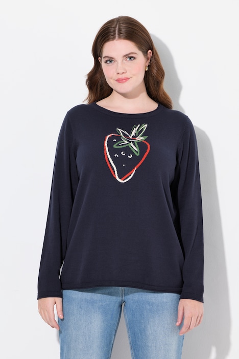 Eco Cotton Strawberry Long Sleeve Graphic Tee