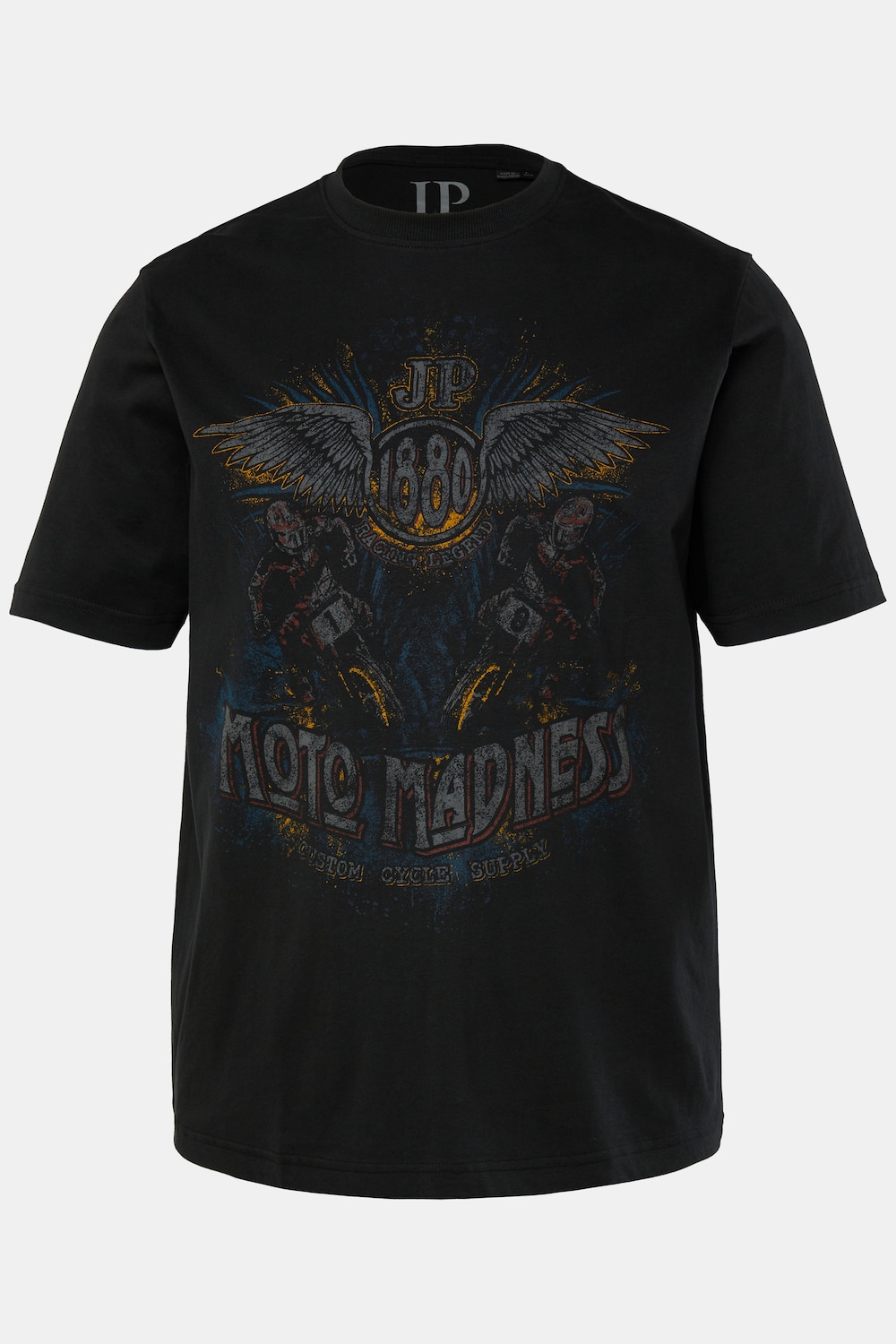 JP 1880 T-Shirt, Halbarm, Brustprint, bis 8 XL