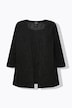 2-in-1-Blusenshirt, Glitzer, V-Ausschnitt, 3/4-Arm