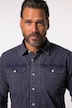 Chemise JP 1880, manches longues et col Kent, style routier vintage, coupe Modern Basic Fit - jusqu'au 8 