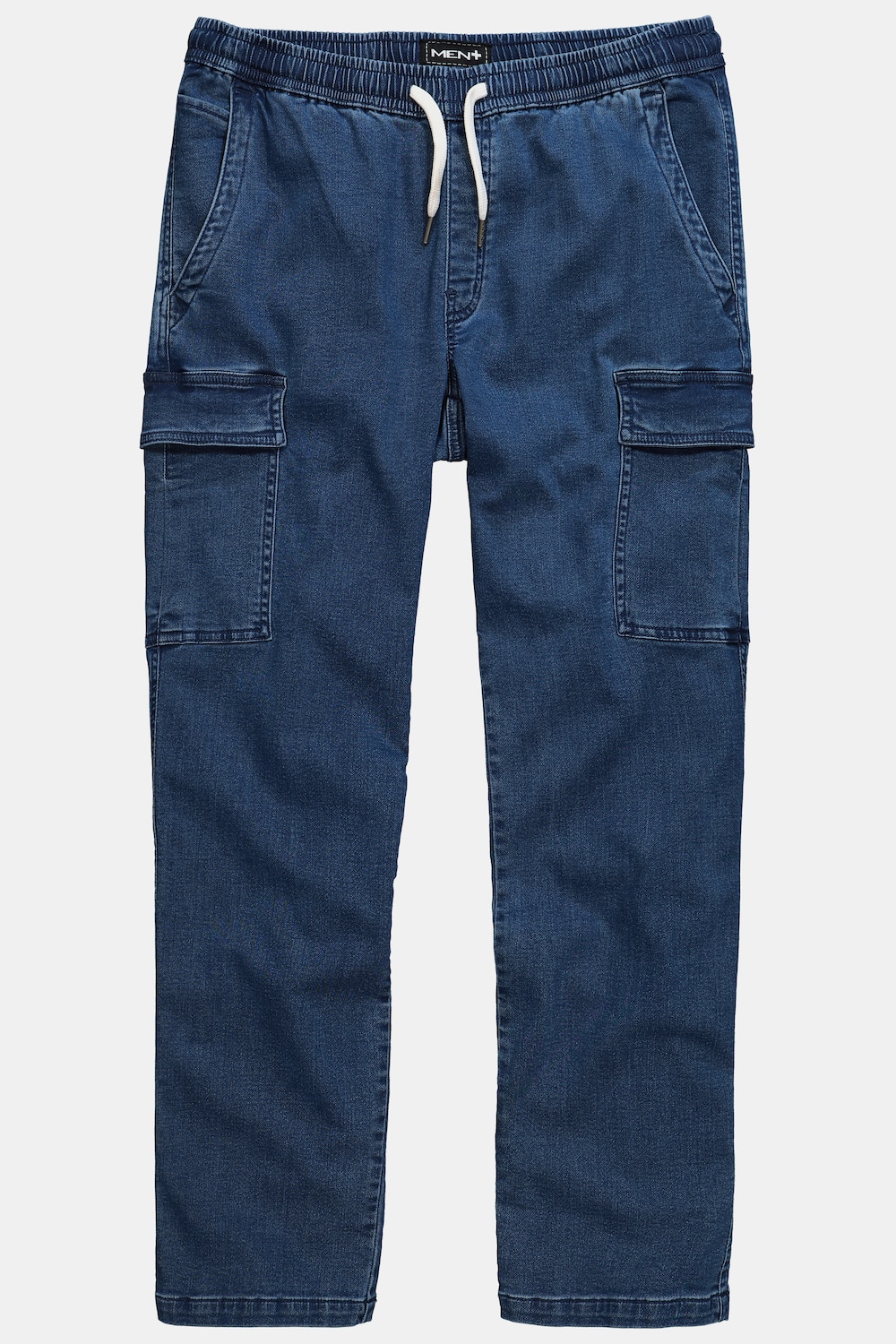 Stora storlekar Cargojeans, Her, blå, storlek: 6XL, Bomull, Men Plus