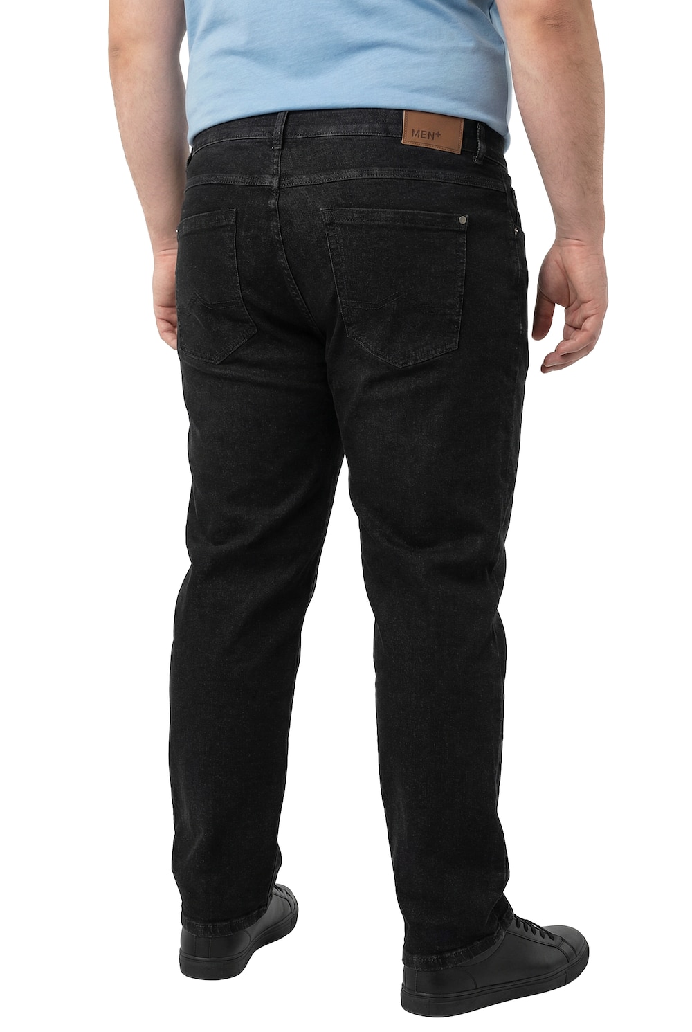 Stora storlekar Jeans, Her, svart, storlek: 70, Bomull, Men Plus