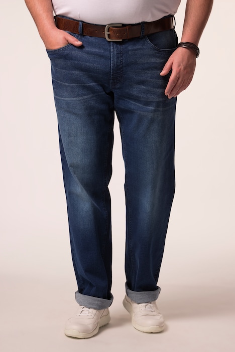 Men+ Jeans, denim, buikvriendelijk, regular fit, 5-pocket, tot maat 36/72