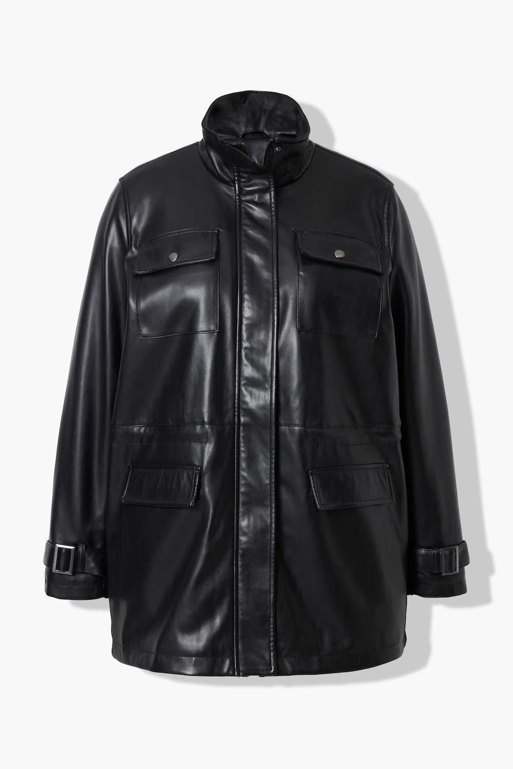 Stora storlekar Jacka, Dam, svart, storlek: 52, Polyester/Syntetfibrer, Mia Moda