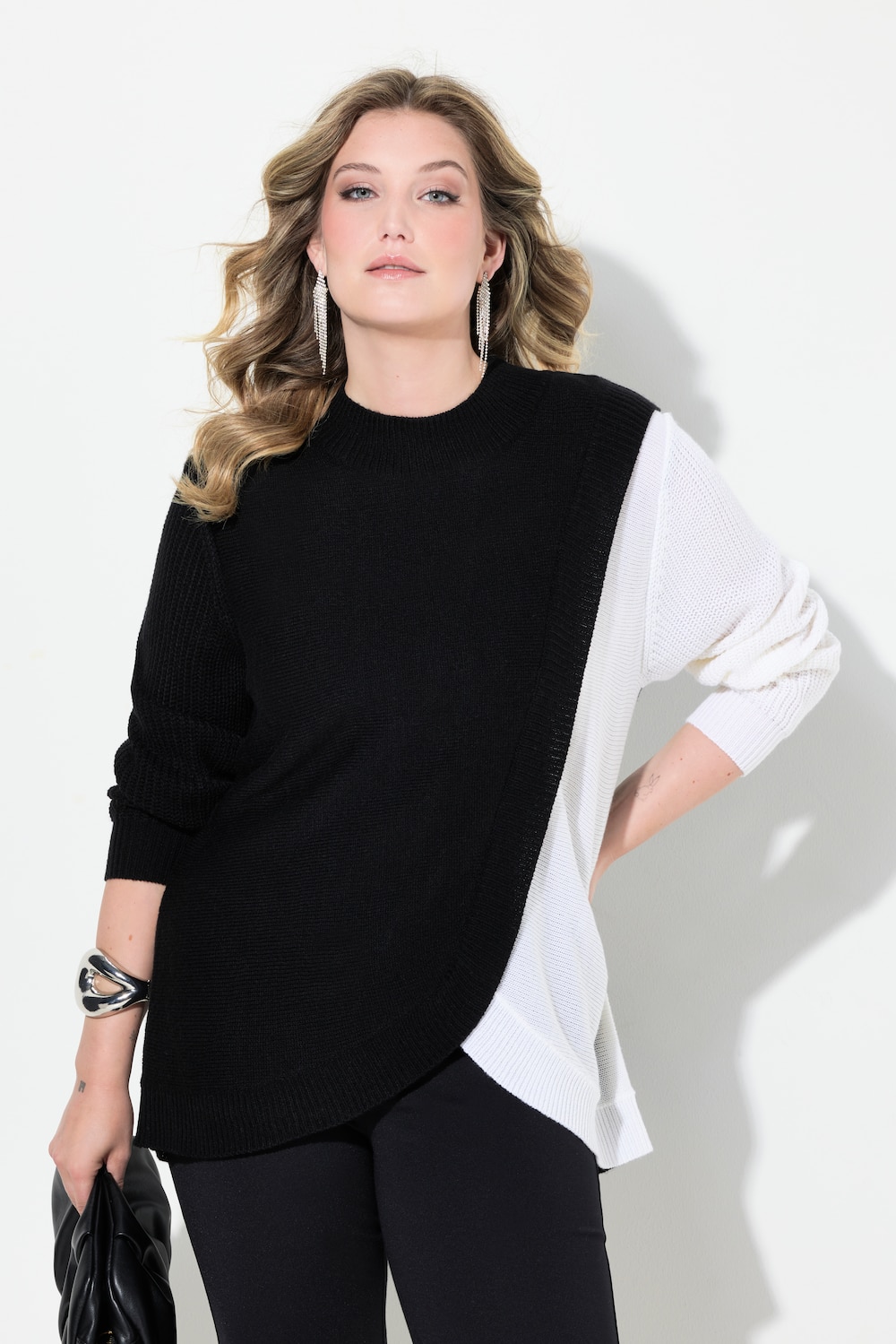 Trui, A-lijn, colorblocking