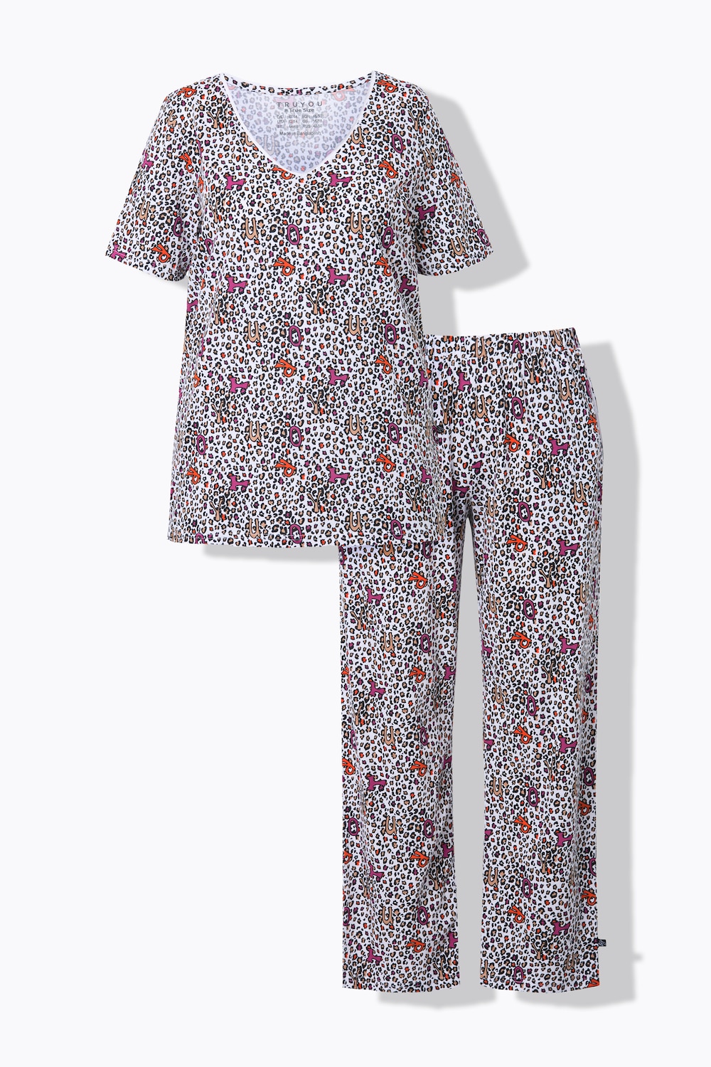 Stora storlekar TRUYOU Pyjamas, Dam, rosa, storlek: 46/48, Bomull, Ulla Popken