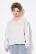 2-in-1-sweatshirt, V-hals, lange mouwen