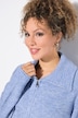 Strickjacke, Reißverschluss, Stehkragen, Langarm