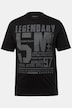 Men+ T-shirt, korte mouwen, Buikfit, borstprint, tot maat 8 XL