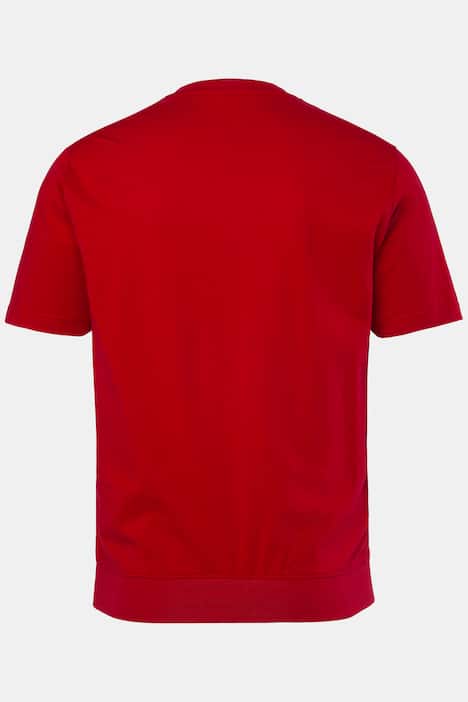 Men+ T-Shirt, Halbarm, Bauchfit, Brustprint, bis 8 XL