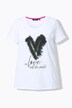 T-shirt, cuore, Classic, girocollo, mezza manica